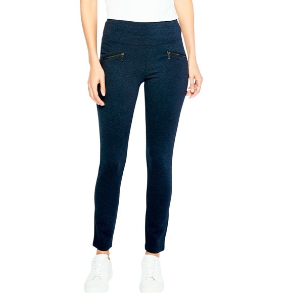 NIC+ZOE Pants - Stitch Fix X Nic+Zoe Zip Detail Legging Navy Blue NWT